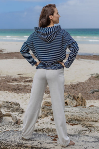 White Cotton pants Australia. Woman hoodie. Beach hoodie. Hoodie Australia.